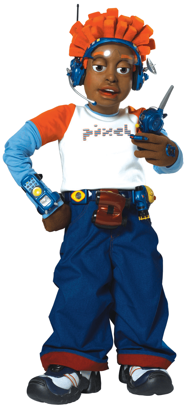 Pixel Holding A Walkie Talkie