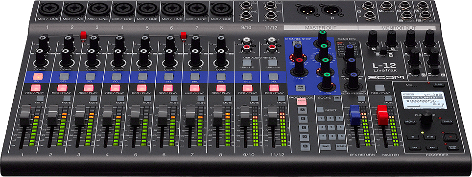 Zoom L12 LiveTrak digital sound mixer