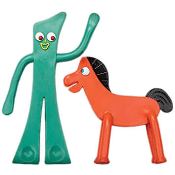 Gumby Standing Next To Pokey