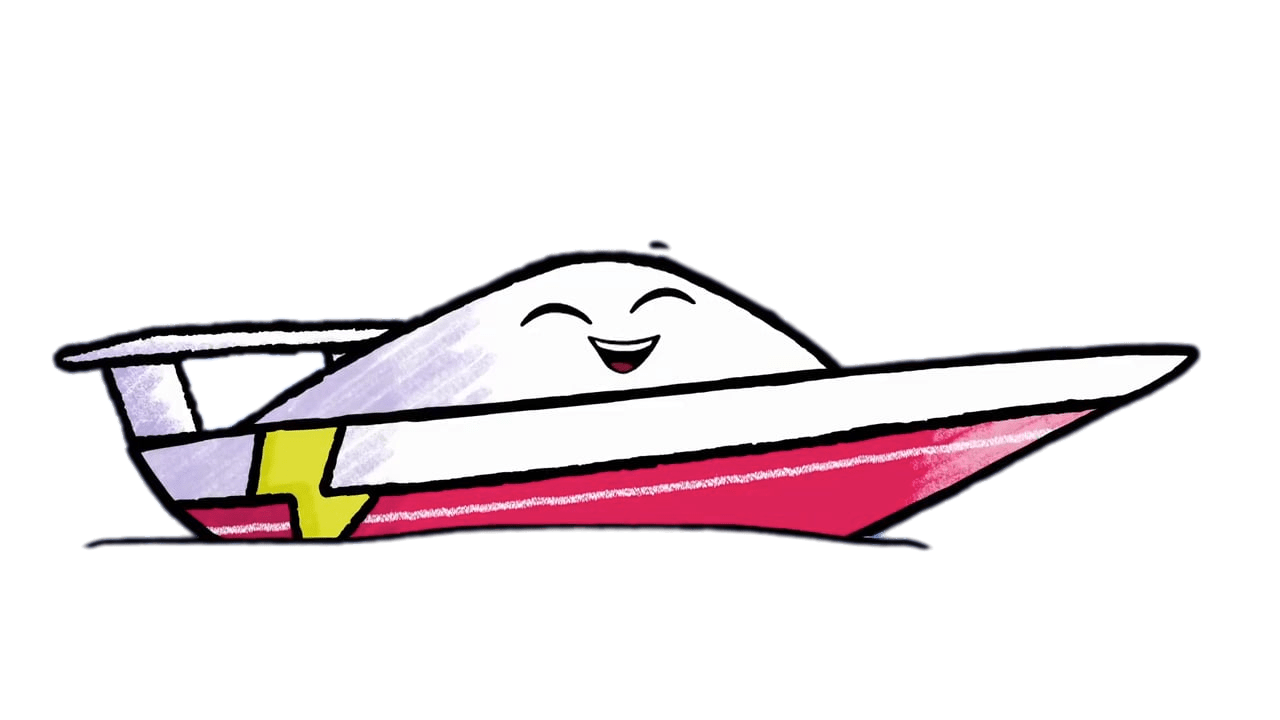 H.P. the Speet Boat Excited