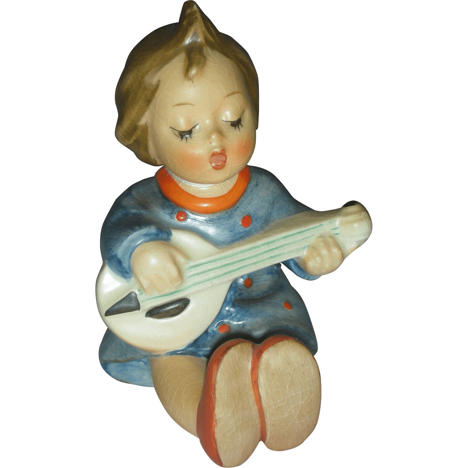 Girl Playing Guitar Hummel Figurine