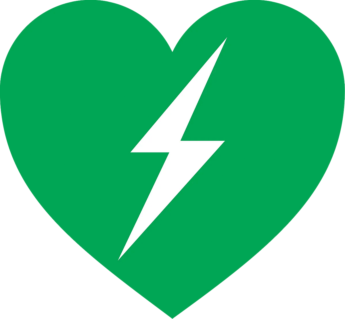 AED Green Heart Sign