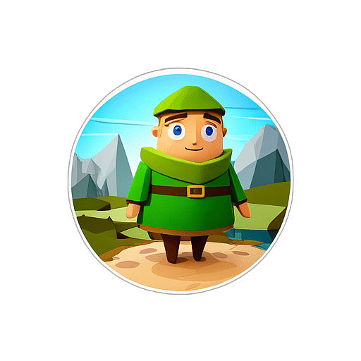 Hansel, Fairytale Character - Circle App Icon | Fan Art
