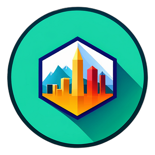 Real Estate & Rentals, Minimalist App Icon - Circle Icon Bevel Border