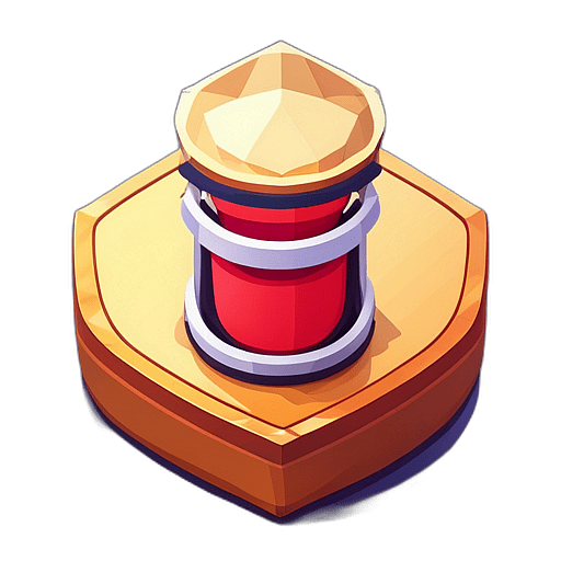 Low poly bongo app icon