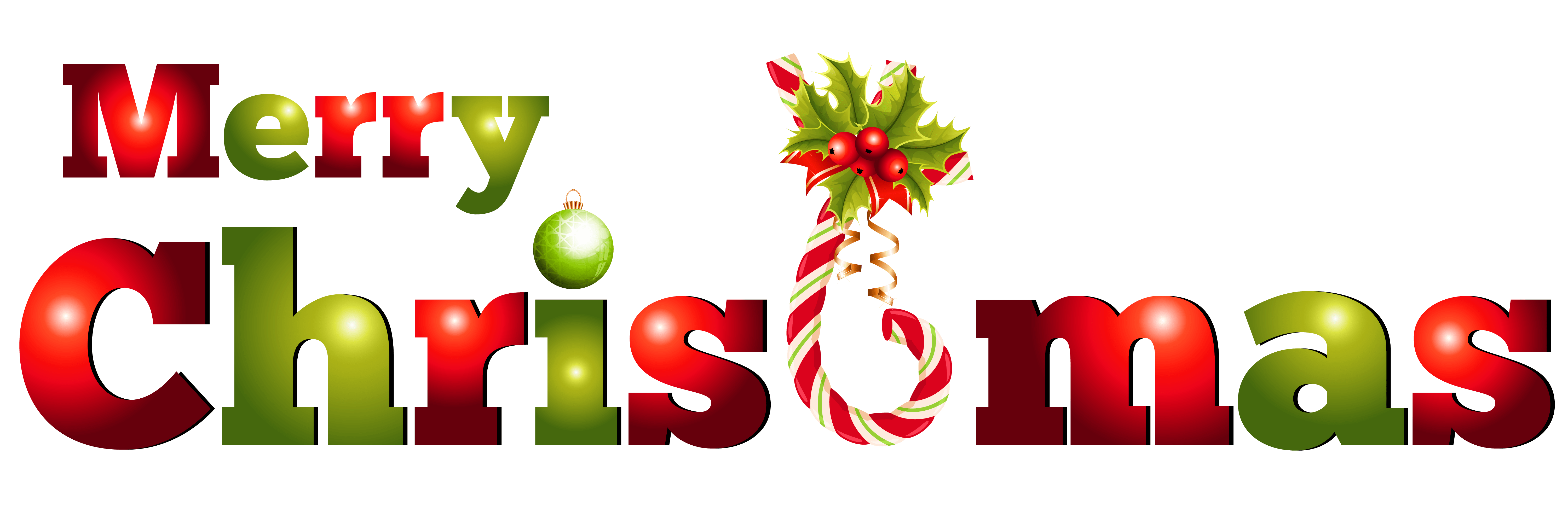 Merry Christmas Candy Text