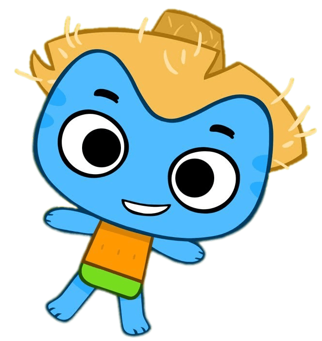 Kit Wearing Straw Hat