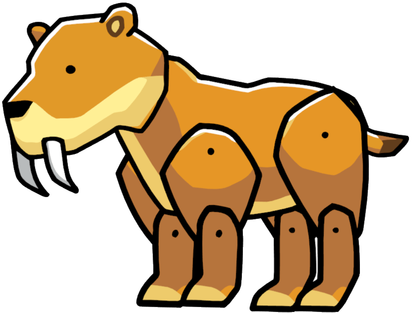 Scribblenauts Saber Toothed Tiger