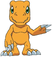 Digimon Character Agumon Waving