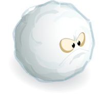 Angry Snowball Clipart
