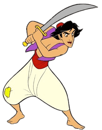 Aladdin With His Sword
