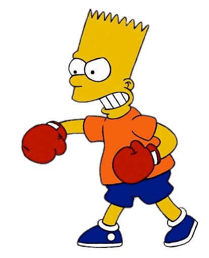 Bart Simpson Boxing