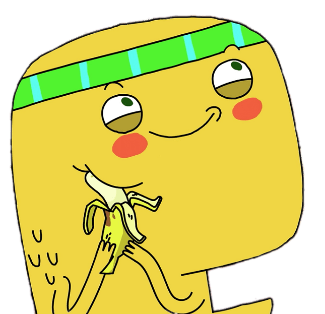 Dino Hugging a Banana