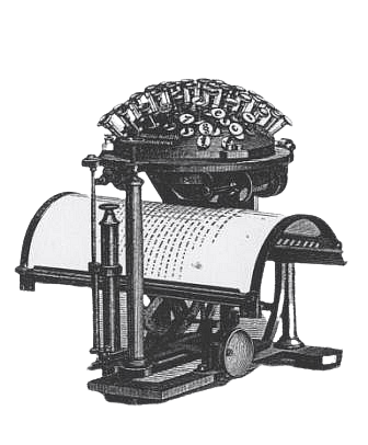 Hansen Writing Ball - one of the earliest typewriters 1878