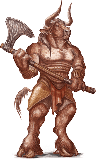 Minotaur Holding Axe