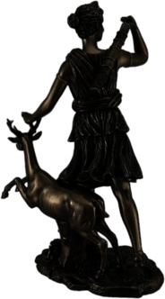 Artemis Goddess of Hunting back view