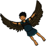 Icarus Cartoon Figure