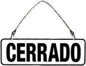 Sign Cerrado
