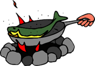 Fish on the Campfire