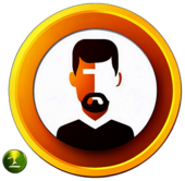 Massage Therapist, Minimalist App Icon - Circle Icon Bevel Border