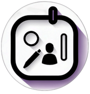 Party Supply Store, Minimalist App Icon - Circle Icon Bevel Border