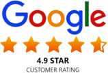 Google Reviews 4.9 Customer Rating