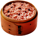 Rice and Bean Mix In Steaming Basket