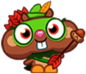 Cheeko the Sheriff Of Nuttingham Holding An Arrow