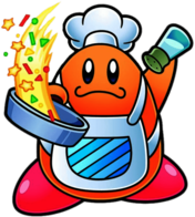 Kirby Chef Kawasaki Preparing Dish