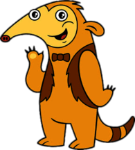 Oto the Anteater Waving Hello