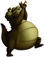 Louis the Alligator Playing the Trumpet