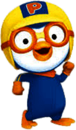 Pororo Wearing A Helmet