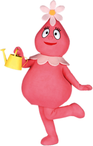 Yo Gabba Gabba Foofa Holding Watering Can