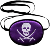 Purple Pirate Eyepatch