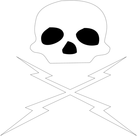 Death Proof Skull and Bolts