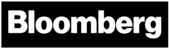 Bloomberg white logo on black background
