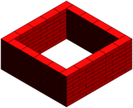 Brick Square Wall