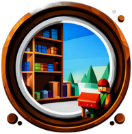 Hardware Store, Minimalist App Icon - Circle Icon Bevel Border