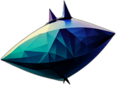 Stingray, Cartoon Character - In The Style Of Pixar, Single View, No Shadow