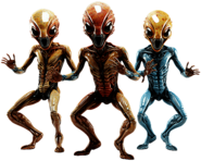 Group Of Aliens Dancing