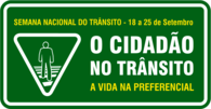 Logo educação trânsito