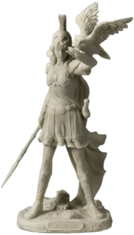 Athena White Figurine