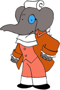 Babar Character Pompadour the Finance Minister