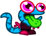 Slurpy the Lickity Lizard Looking Right