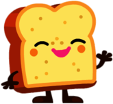 Toasty the Buttery Breadhead Waving