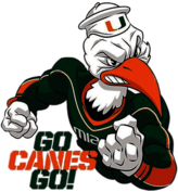 Miami Hurricanes Mascot Go Canes Go!