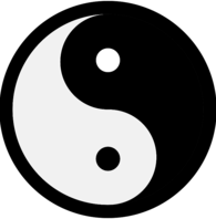 Yin Yang Classic Black and White Symbol