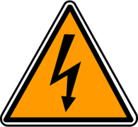 Electric Shock Warning Sign