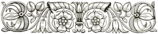 Simple Art Nouveau Floral Frieze