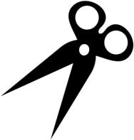 Silhouette of scissors